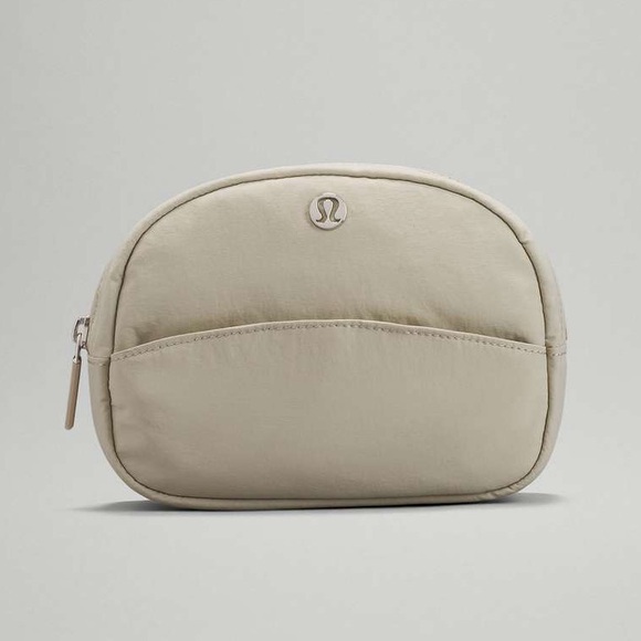 lululemon athletica Accessories - Lululemon Double-Zip Mini Pouch Raw Linen